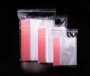 customized biodegradable clear PE bag with zipper for food packing