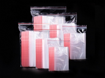customized biodegradable clear PE bag with zipper for food packing