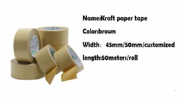 Waterproof Strong adhesive hot melt Kraft paper tape