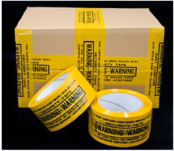 Customized printing yellow black PVC warning sealing tape
