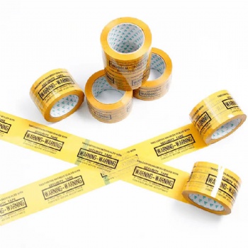 Customized printing yellow black PVC warning sealing tape