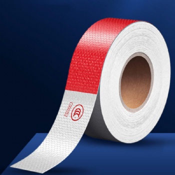 Customized red&white waterproof sunscreen reflective Tape