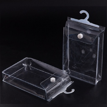 Transparent PVC bag with Hanger