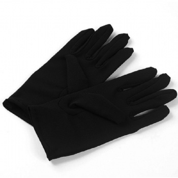 Spandex white gloves for jewelry