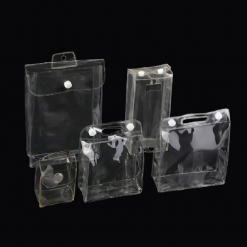 Clear PVC bag for cosmetics